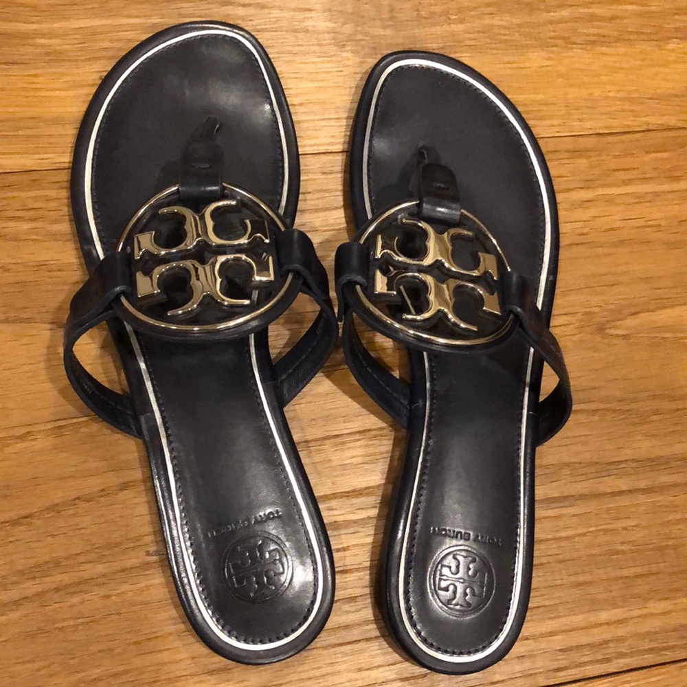 Tory Burch Women’s Miller Metal-Logo Sandal